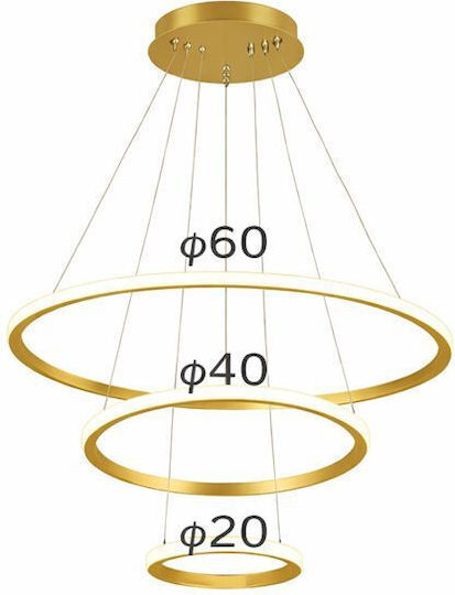 Verstellbar Hängelampe Gold