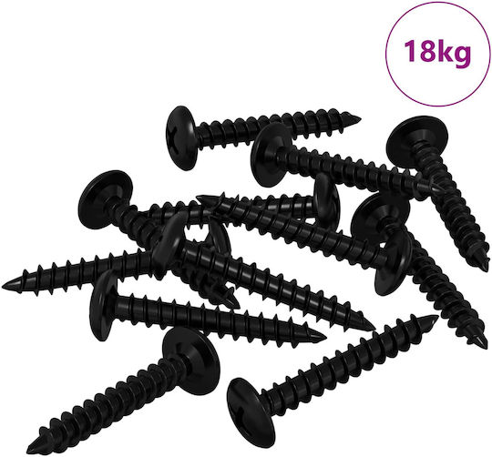 vidaXL Wood Bolts Metallic with Diameter M4 and Length 25mm 9000pcs