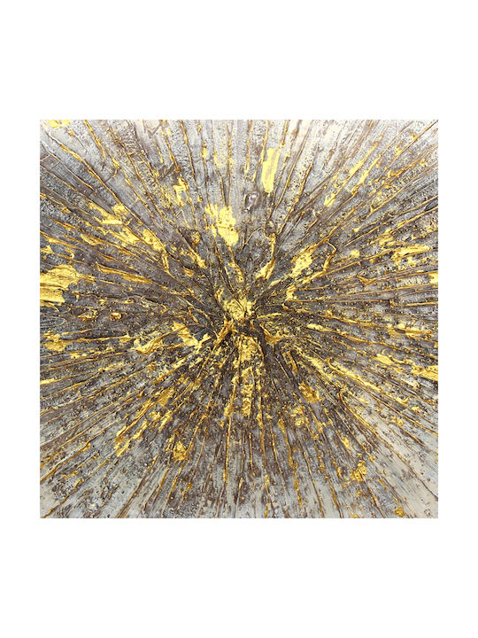 Wall Canvas Painting Handmade Oil Painting 90x60 Embossed Gold Frame Keskor 82584