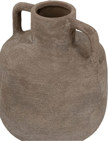 Artekko Decorative Vase Candia Gray 15.5x15.5x17.5cm