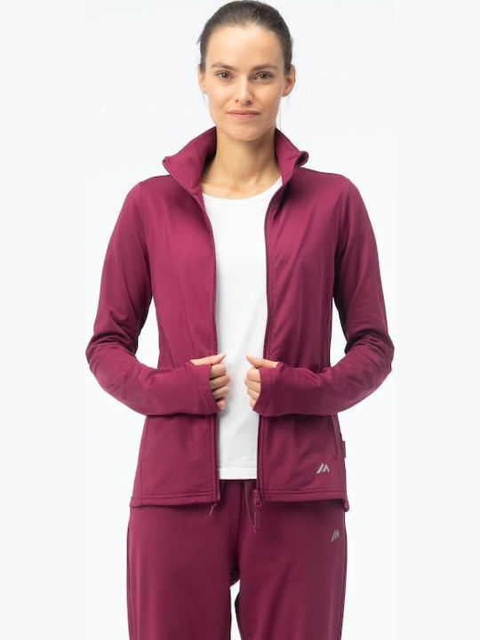 Damen Jacke in Burgundisch Farbe