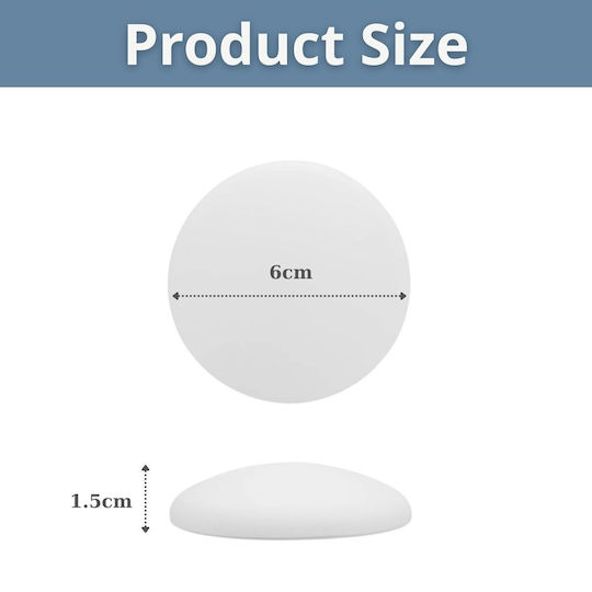 Uncle George 01.07.02-0019 Door Buffers with Sticker 60x60mm 2pcs