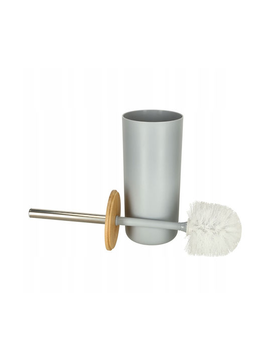 ikonka Plastic Bathroom Accessory Set Gray 6pcs