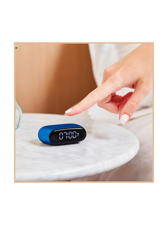 Lexon Ceas de Masă cu Alarmă Albastru LR154BF
