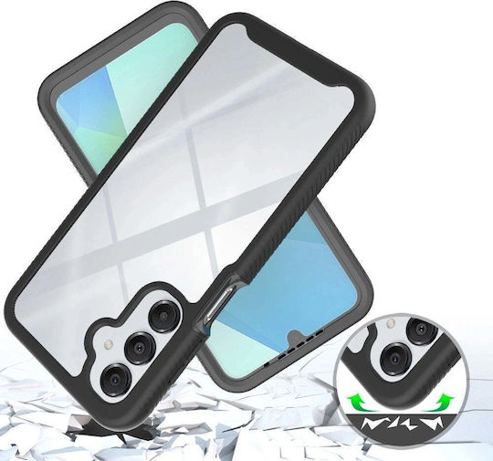 Tech-Protect Defense 360 Full Cover Plastic / Silicone 2mm Black (Galaxy A17)