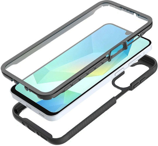 Tech-Protect Defense 360 Full Cover Plastic / Silicone 2mm Black (Galaxy A17)