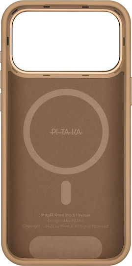 Pitaka Ultraguard Umschlag Rückseite Aramidfaser 0.1mm Orange (iPhone 17 Pro)