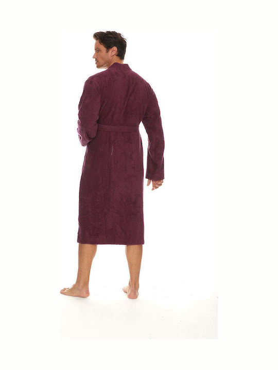 Homelovers Bathrobe with Collar Ploom Purple 350gr/m²