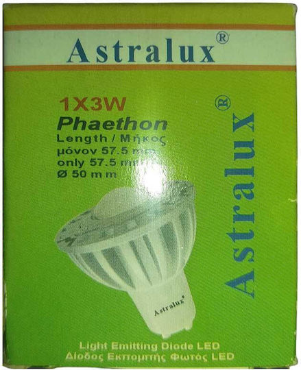 Astralux LED Bulb 3W for Socket GU10 Cool White