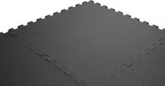 Zipro Δάπεδα Παζλ Γυμναστηρίου Μαύρα 60x60cm 4τμχ