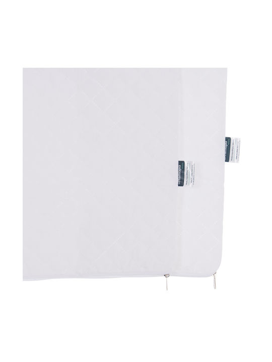 HomeMarkt Kissenbezug-Set Wasserdichte Gesteppt Weiß 50x70cm.