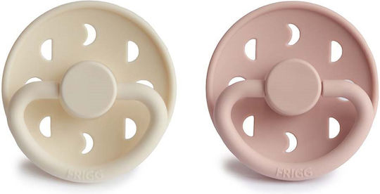 Frigg Moon Phase Πιπίλες Σιλικόνης Blush/Cream για 0-6 μηνών 2τμχ