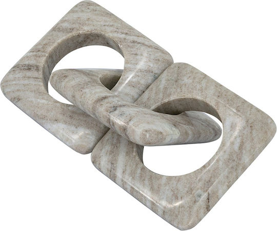 Artekko Marmor Graue Tischdekoration Kette 26x10x2.5 cm