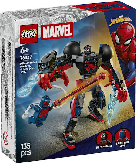 LEGO Marvel Miles Morales Mech Vs Spider-Man 2099 За 6+ Години 135 Бройки