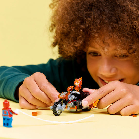 LEGO Marvel Spider-Man vs Ghost Rider Motorcycle for Ages 6+ 72 Pieces