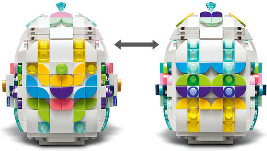 LEGO Building Blocks Decorative Easter Egg For Ages 9+ 386 Pieces