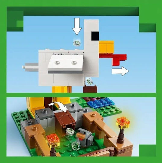 LEGO Minecraft Chicken Farm for Ages 7+ 233 Pieces
