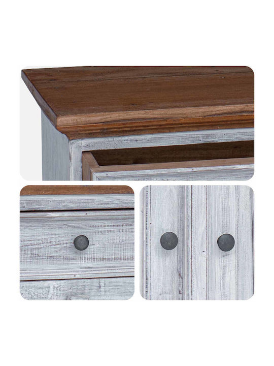 Cabinet Storage Solid Wood L63xW30xH79cm