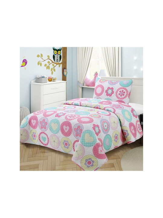 Dimcol Σετ Παιδικό Κουβερλί Μονό 160x220εκ.