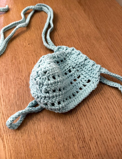 Men And Underwear Plexis Wear Crochet Ανδρικό Sexy String Γαλάζιο