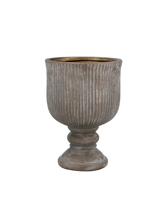 Artekko Decorative Vase Candia Brown 17.5x17.5x24cm