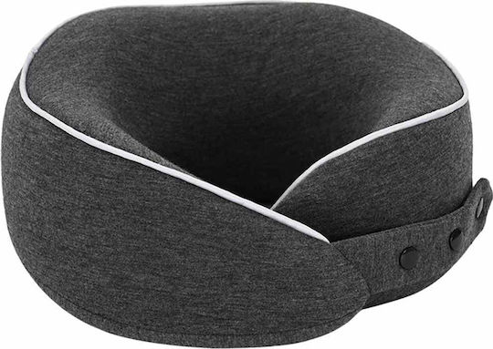 vidaXL Cotton made Travel Pillow 28x28x14cm Gray