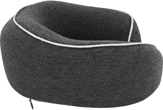 vidaXL Cotton made Travel Pillow 28x28x14cm Gray