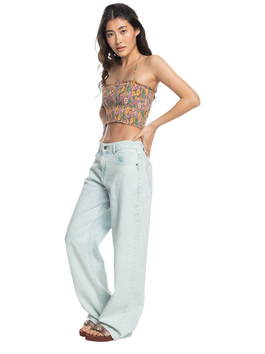 Warm Waters Γυναικείο Καλοκαιρινό Crop Top Πολύχρωμο