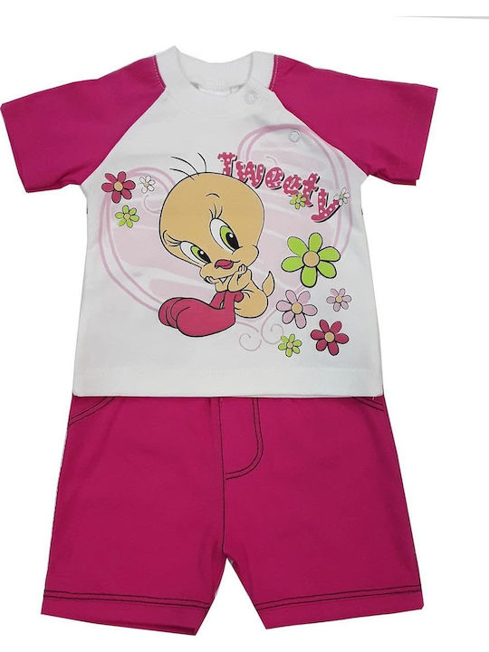 Beboulino Pijama pentru copii De iarnă Roz