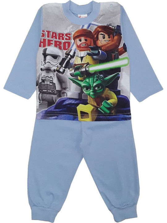 Beboulino Kids' Pajamas Winter Light Blue