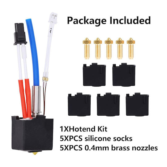 Cap De Imprimare Anycubic Kobra 2 Bloc De Încălzire Hotend Pentru Imprimantă 3D 5 Duze 0.4 Mm Protecție Silicon 24 V Anycubic Kobra 2 Kobra 2 Neo Kobra 2 Pro Kobra 2 Plus Kobra 2 Max
