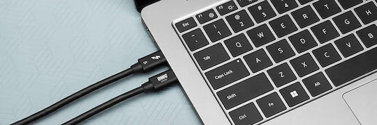 OWC Thunderbolt Cable 240W Μαύρο 1m (OWCCBLTB5C1.0M)