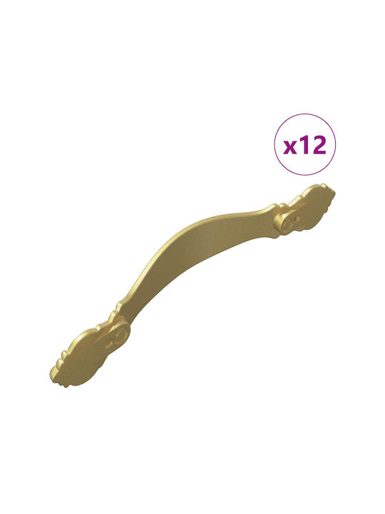 vidaXL Handle Furniture made of Metallic Gold 864720 12pcs