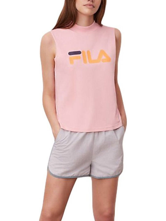 Helena Women's Summer Cotton Sleeveless Pink Blouse