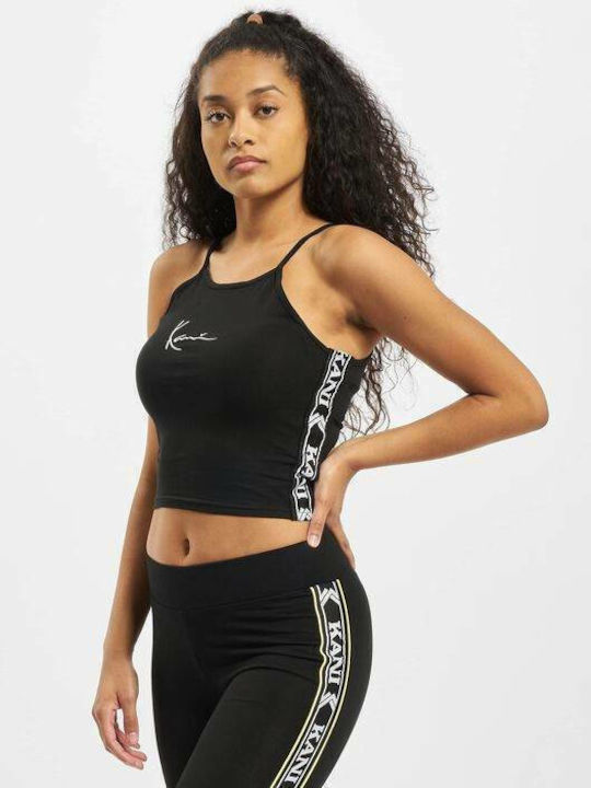 Women's Blouse Cotton with Straps Black