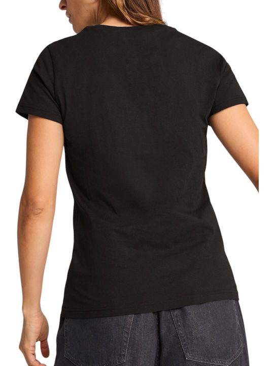 PUMA Logo T-Shirt Μαύρο