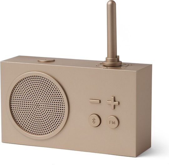 Lexon Tykho 3 Portable Radio Rechargeable with Bluetooth Gold