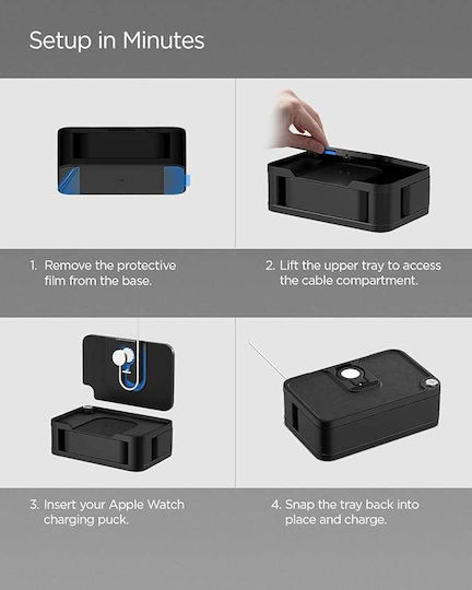 Spigen S340 Φορτιστής για Apple Watch Μαύρος