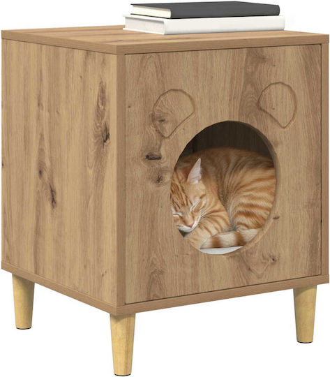 vidaXL Katzenbett Braun
