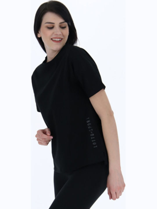 Women's T-shirt Polka Dot Black