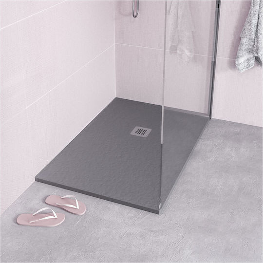 Sirene Slate Душ от изкуствен камък 140x80см Сив