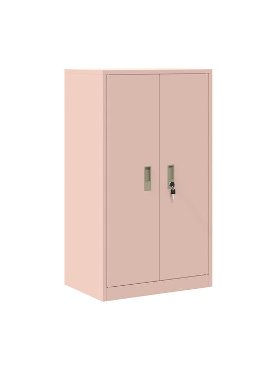 Ντουλάπι Γραφείου Μεταλλικό Ροζ 60x40x90cm