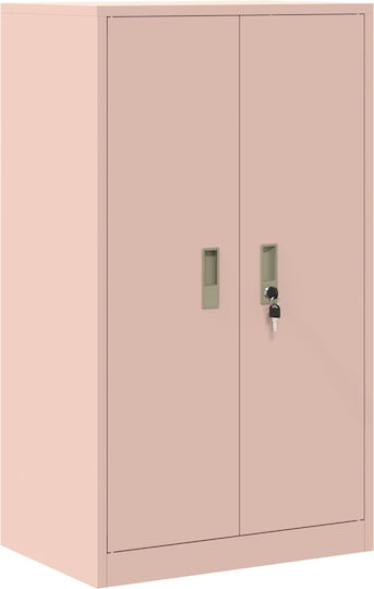 Ντουλάπι Γραφείου Μεταλλικό Ροζ 60x40x90cm