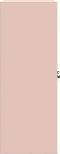 Ντουλάπι Γραφείου Μεταλλικό Ροζ 60x40x90cm