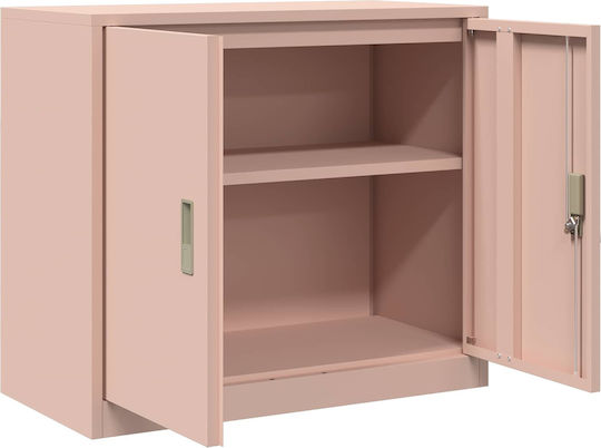Ντουλάπι Γραφείου Μεταλλικό Ροζ 80x40x70cm