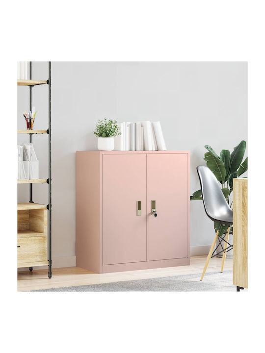 Cabinet de Birou Metalic Pink 80x40x90cm