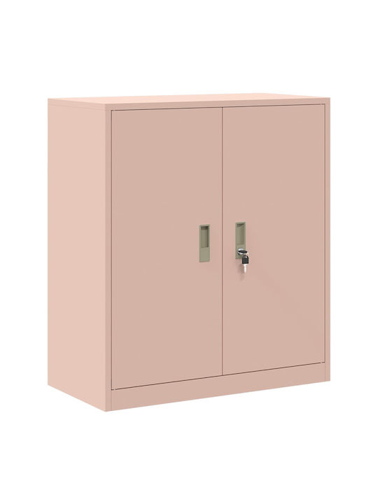 Cabinet de Birou Metalic Pink 80x40x90cm