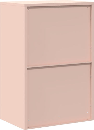Dulap De Depozitare Pentru Birou Metalic Roz 60x40x90cm