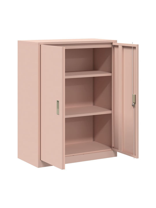 Cabinet de Birou Metalic Pink 80x40x105cm