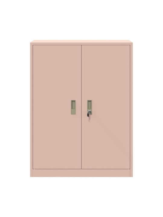 Cabinet de Birou Metalic Pink 80x40x105cm